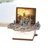 Enchanteds Castle Fidget Schlüsselanhänger | 3D-Popup-Burgbuch-Fidget-Spielzeug | Faltbarer Schloss-Schlüsselanhänger mit hängender Schnalle | Schlüsselanhänger mit Schlossanhänger für Taschen- und