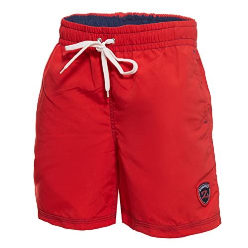 Zagano Badehose Jungen Badeshorts Schwimmhose Sport Hosen Jungen Kinder Bademode rot Gr. 164