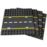 Apostrophe Games Bausteingrundplatten für größere Blöcke, kompatibel mit den großen Marken (4er Pack Straßen) ab 3 Jahren
