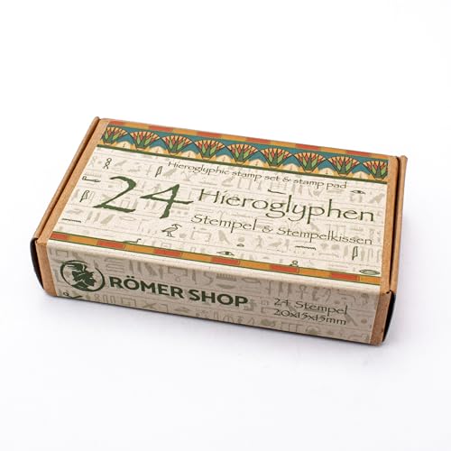 Forum Traiani Stempel Set Hieroglyphen - Namensstempel Kinder Textil, Stempel Kinder, Buchstaben Stempel - Perfekt für kreatives Lernen und Spielen