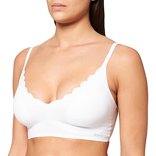 Skiny Damen Micro Essentials 084272 Bustier, White (084272), 40 EU