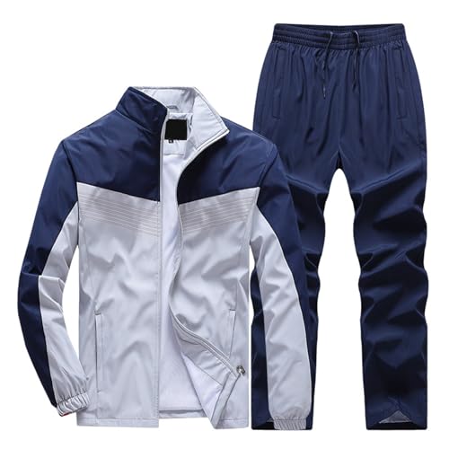 Generisch Mittelalter Kleidung Herren Set, Renaissance Kostüm Herren Trainingsanzug Set Jogginganzug Jogging Anzug Sweatjacke Fitness Sporthose Hausanzug Männer Tracksuit Rennfahrer Kostüm