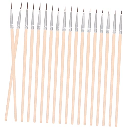 Gogogmee 60St Hakenstift Pinsel Gesichtsdampfer Sitzsäcke für Kinder schulanfänger wandbilder Water Painting stifte malstifte brushpenset ad blie Malutensilien Ölgemäldezubehör Nylonwolle