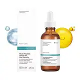 Das Gewöhnliche Haarwuchsserum 60ml Multi-Peptide Hair Growth Serum für Haarvolumen, Veganes Haarwuchsserum für dünner werdendes Haar & Haarausfall (A)