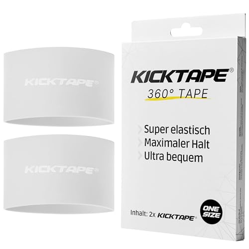 KICKTAPE® Schienbeinschonerhalter aus extrem schonendem Silikon für Schienbeinschoner Fußball Herren, Damen & Kinder, rutschfest & abwaschbar, Football, shin Guard Holder