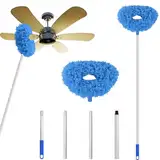 staubwedel 33-140 cm staubwedel teleskop Spinnenwebenentferner staubwedel ausziehbar für Deckenventilatoren, Mauer, Haushaltsgeräte, Möbel