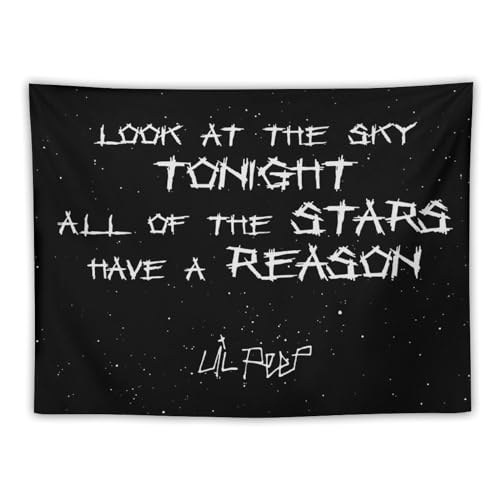 DOBOER Lil Peep Wandteppich für Studentenwohnheim, Schlafzimmer und Wohnzimmer, Heimdekoration, 76,2 x 101,6 cm, Love Rapper, Hip-Hop-Wandteppich, zum Aufhängen als Geschenk