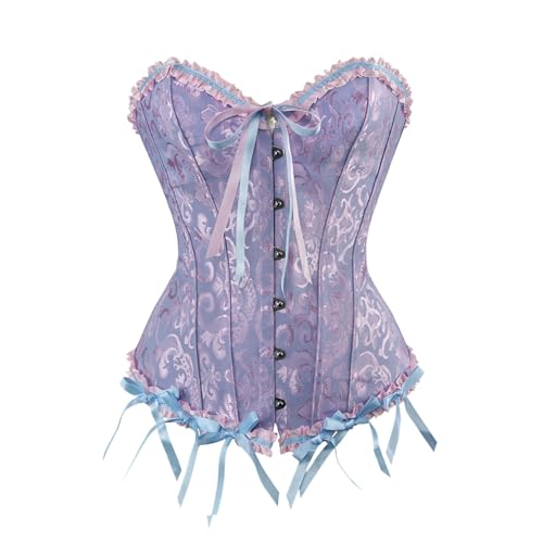 Generisch 2025 - Control Shapewear Bodysuit Volle Frauen Lifter Shapewear Firm Body Korsett Fitness & Yoga Ausrüstung Sexy Dessous Große Größen 50 (Blue, XXXXXXL)