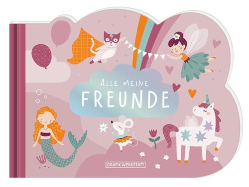 Freunde-Buch für Kinder: Rosa