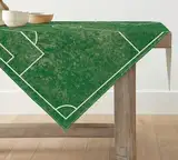 Artoid Mode Sport Fussballfeld Tischwäsche, Tischdecke Waschbar Küche Tisch Esstisch Dekoration Drinnen Urlaub Party Dekor 85x85 cm