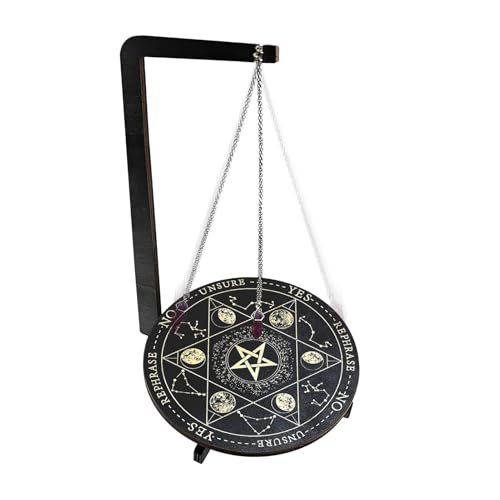 Pendeltafel für die Wahrsagerei – Tablett aus Holz für mystische Pendel, vertikal, handgefertigt, für metaphysische Werkzeuge, Energie, spirituelle Reinigung, Tarot-Lesung
