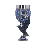 Nemesis Now House Collectable Goblet Harry Potter Ravenclaw Hogwarts-Haus-Kelch zum Sammeln, 200ml, Harz, Blau, Silber, 1 Stück (1er Pack)