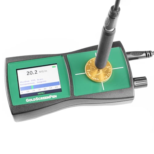 GOLDANALYTIX GoldScreenPen - Vielseitiges Prüfgerät für Edelmetalle – Testen Sie die Echtheit von Münzen & kleinen Barren