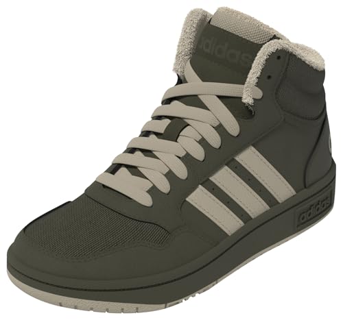 adidas Unisex Hoops Mid 3.0 Shoes Kids Schuhe, Night Cargo/Clay Brown/Core Black, 38 EU