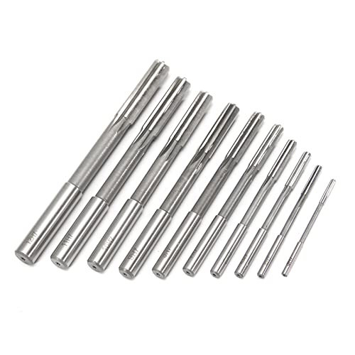 SENHE 10pcs / Set. HSS H7. Gerade Schaftfräsende Reibahle 3-12mm Chucking Maschinenschneider Schneidwerkzeuge for Lochreparatur