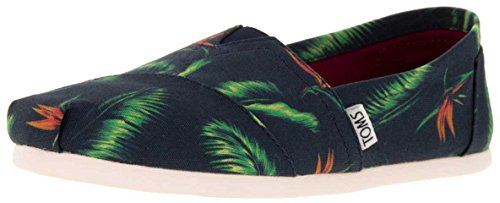 TOMS Jungen Mädchen Winzige Alpargata Flacher Slipper, BLAU, 21 EU