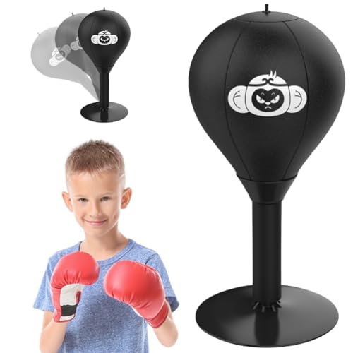 DANNEEFORSU7 Punchingball Tisch, Desktop Boxsack, Sucker Schreibtisch Pun-chball, Tisch Boxsack Desktop Gag für Schreibtisch Schreibtisch Punchingball Stressabbauender, Geschenke Für Erwachsene Kinder