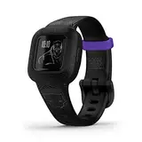 Garmin vívofit jr. 3 Marvel Black Panther – wasserdichter, digitaler Aktivitätstracker für Kinder ab 4 Jahren, Schrittzähler, großes 1,4 cm Display, Notfallkontakt, bis 1 Jahr Batterielaufzeit, Quiz