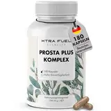 Prosta Plus Komplex - 180 Prostata Kapseln hochdosiert - einzigartige Formel aus Kürbiskern-, Sägepalmen-, Brennnesselwurzelextrakt mit Zink, Vitamin E & Selen - geprüfte Prostata Komplex Kapseln