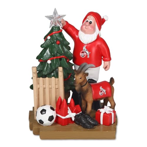 1.FC Köln Gartenzwerg Weihnachtsbaum