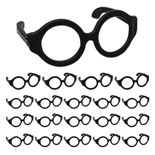 Tedious - Puppenbrille, 20 Kleine Brillen für 7-12 Zoll Große Puppen, Puppenkostüm-Zubehör