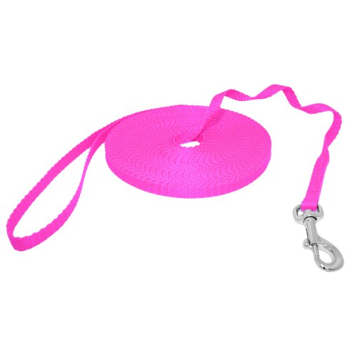 Hunde Design Mini Schleppleine Neon Rosa 10m