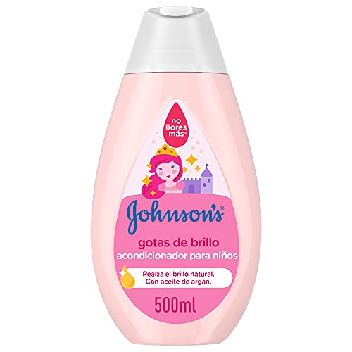 Johnson's Baby Glanztropfen Conditioner für Weiches, Seidiges Und Gesundes Haar, 500 ml