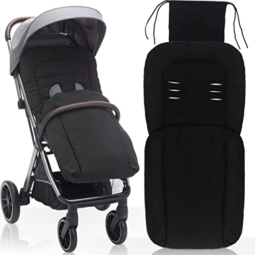 Fillikid Fußsack ST3911 Sommerfußsack für Buggy Kinderwagen Jogger (Schwarz)