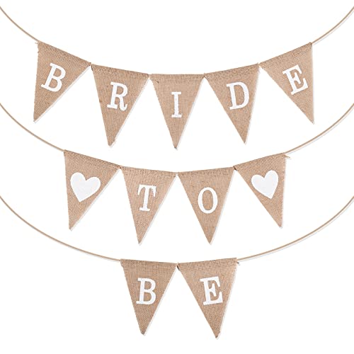 JGA Deko Frauen Bride To Be Girlande Jute Boho Banner JGA Accessoires Wimpelkette Junggesellinnenabschied Deko für Braut Party Hochzeit