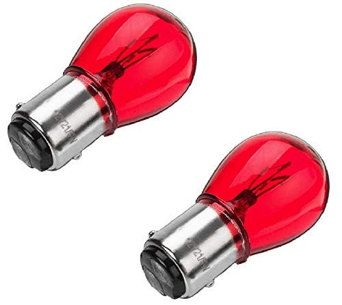 cyclingcolors 2x 12V 21/5W BAY15D Rotes Bremsenrücklicht