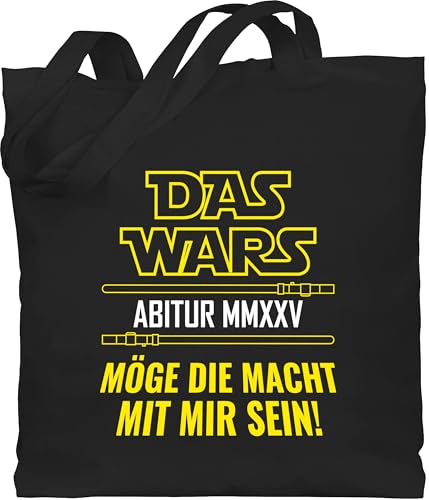 Baumwolltasche - Abitur & Abschluss - Das Wars Abi 2025 - Unisize - Schwarz - abigeschenk abiturgeschenke schulabschluss 2024 jutebeutel geschenk abiturient geschenke abschlussgeschenke schüler