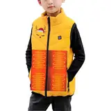 Upgrade Elektrisch Heizweste for Kinder Beheizbare Weste Kinder Elektrische beheizte Winterjacke USB-beheizte Kinderjacke, intelligenter beheizter Mantel, elektrische Körperwärmerweste