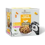 Applaws Premium Natürlich Nassfutter für Hunde, Adult Chicken Selection in Brühe 8 x 156g Dose