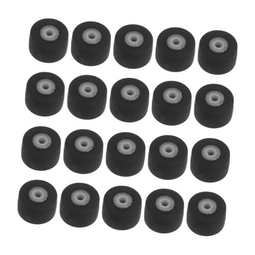 ULTECHNOVO 20st Vcr-andruckrolle Riemenscheibe, Kassetten-andruckrolle Andruckrolle 10mm Andruckrolle Für Kassetten Schreibermaschine Andruckrolle Andruckrollenrad Klemmrolle Black Gummi