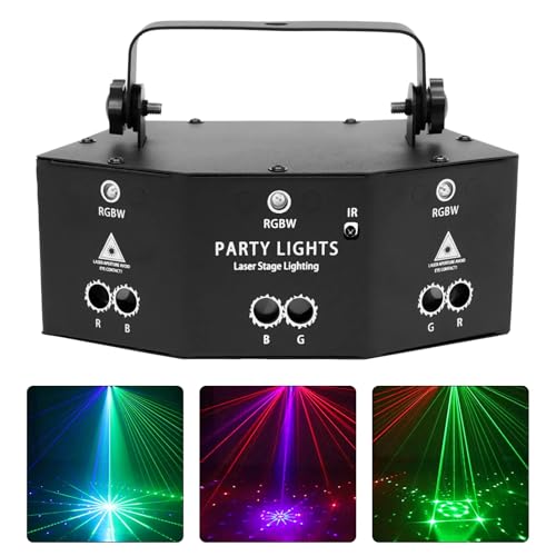 9-Eyes LED RGB Licht DJ Projektor Disco Bühnenbeleuchtung Lichteffekt DMX Effektstrahler Party Bar Geburtstag