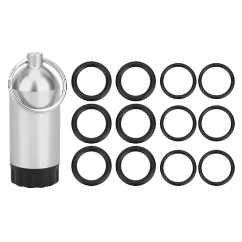 Agatige Scuba Diving Tank, Mini Tank Schlüsselanhänger Tauchflaschenventil mit O-Ringen Tauchkit, Tauchflasche O Ringe Tauchset Schlüsselring für Schwimmen Tauchen