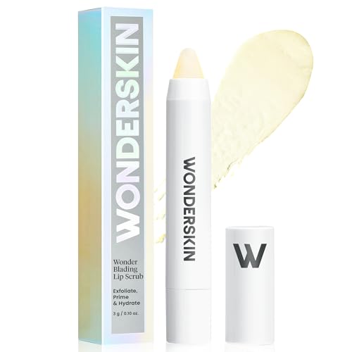 Wonderskin 3-in-1-Lippenpeeling, Lippenpeeling für weiche, gepflegte Lippen, Lippenpeeling und Feuchtigkeitscreme, Lippentherapie, feuchtigkeitsspendender Lippenbalsam, Lippenpeeling