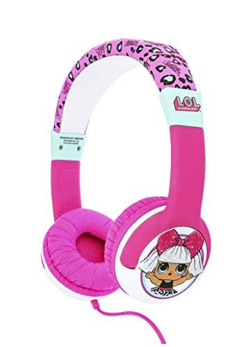 OTL Technologies LOL Surprise My Diva JUNIOR Kopfhörer (gepolsterte Bügel, größenverstellbar, mit Kabel, für Kinder, Lautstärkenbegrenzung auf 85 dB, Unisex) - offizielles Lizenzprodukt