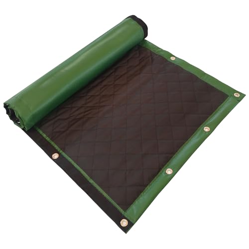 LTCANOPY Schallmauer, temporäre Bau-, Verkehrs-, Industrie-, Sportplätze, Outdoor-Lärmkontrolle, Schallblockierung, reduzierend, Schalldicht, 100 x 200 cm, 1 Stück, Matt-Dunkelgrün
