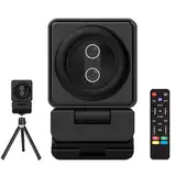 Nolansend Dual 4K Webcam, 2-in-1 magnetische Webcam mit Fernbedienung, für Fernlernen, Konferenzen und Hosting Meetings, 2 Autofokus-Kameras und Mikrofone, funktioniert mit Laptop/PC