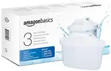 Amazon Basics Wasserfilterkartuschen, 3 Stück, passend für alle BRITA Systeme inkl. PerfectFit & Amazon Basics Systeme