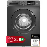 Telefunken Waschmaschine 7kg | Frontlader 1400 U/Min. | Inverter Motor - Leise & Effizient | AquaStop - Schutz vor Wasserschäden | Schontrommel | Washing Machine | 15 Programme | EEK A | W-7-1400-A-DI