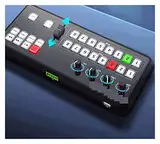 HEALBYBLE Video-Mini-Switcher-Bedienfeld, Videoaufzeichnungsschalttafel for Fernsehübertragungen,Mehrere Schaltmodi(Tallly Vesion)
