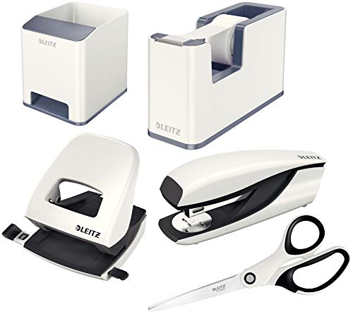Leitz WOW Schreibtisch Accessoires (Komplett - Set, Weiß ? Grau)