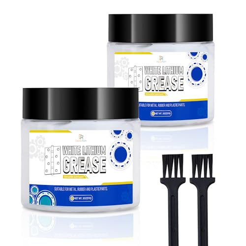 Weißes Lithiumfett 114g - Hochtemperatur Schmierfett für Metall auf Metall-Verbindungen - Rostschutz Autofett für Bremsen, Lager, Getriebe, Scharniere, Gleitschienen, White Lithium Grease