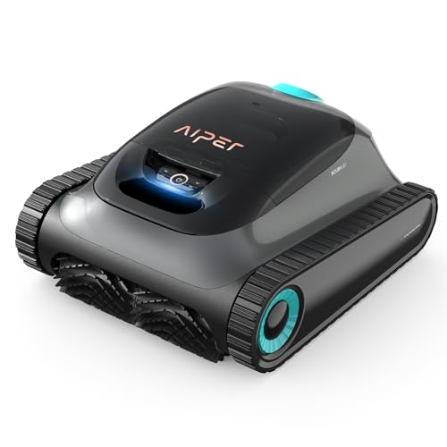 AIPER Scuba S1 Poolroboter Boden und Wand, Kabelloser Poolsauger mit Wandklettern, Intelligenten Navigation 2.0, 150 Minuten Batterielaufzeit, Poolreiniger für Eingelassene Pools bis zu 150㎡