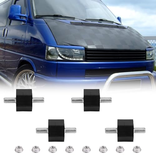 JESTOP 4* Halter Gummilager Gummipuffer Mit Muttern für Galaxy Alhambra Sharan VW T4, Ladeluftkühler Unterfahrschutz T4 OEM Part N191201256 191201256