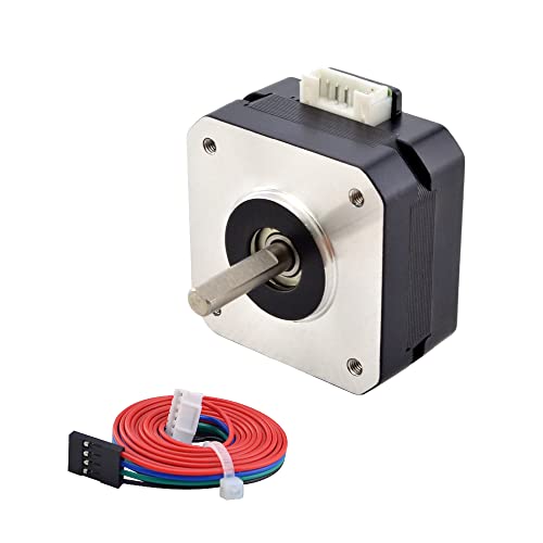 STEPPERONLINE E Series Nema 17 Schrittmotor 17Ncm 1A 23mm Körper Länge Pancake-Schrittmotor 1,8 Grad für 3D-Drucker CNC