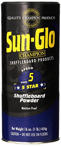 Sun-Glo Speed 5 (5-Star Wax) Shuffleboard Tischpulver, 473 ml Dose