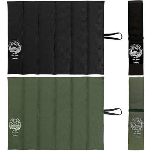 Fluorehoso Sitzkissen Outdoor, 2 Stück Sitzunterlage Outdoor Sitzmatte 43 cm x 32 cm Thermo Unterwegs Wasserdicht Isoliertes zum Mitnehmen Kinder und Erwachsene, Wander Stadion Garten Camping